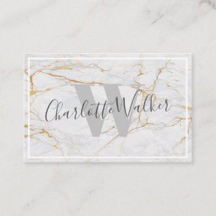 cartes de visite - Mable Texture Gold Veines