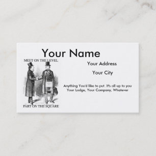 Cartes de visite maçonniques