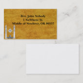 Cartes de visite maçonniques (Devant / Derrière)