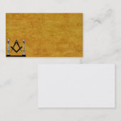 Cartes de visite maçonniques (Devant / Derrière)