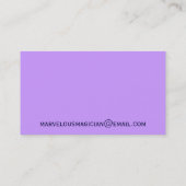 Cartes de visite magiques de casquette supérieur (Dos)