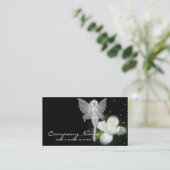 Cartes de visite magiques d'imaginaire de fleur (Debout devant)