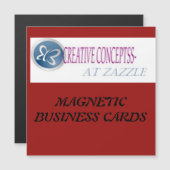 CARTES DE VISITE MAGNÉTIQUES (Devant / Derrière)