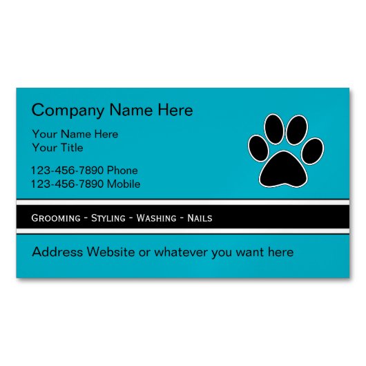 Cartes de visite magnétiques (devant)