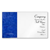 Cartes de visite magnétiques bleus toscans (devant)