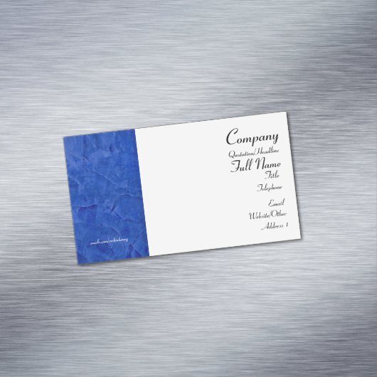 Cartes de visite magnétiques bleus toscans (In Situ)