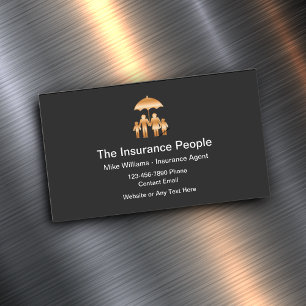 Cartes de visite magnétiques d'agent d'assurance é