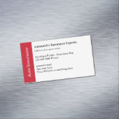 Cartes de visite magnétiques de l'assurance automo (In Situ)