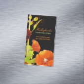 Cartes de visite magnétiques floraux de Hollyhocks (In Situ)