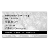 Cartes de visite magnétiques pour avocat en immigr (devant)