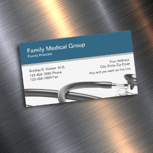 Cartes de visite magnétiques pour médecin de famil