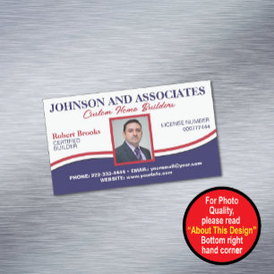 Cartes de visite magnétiques professionnels