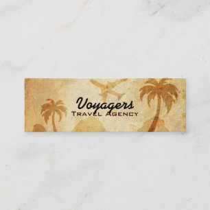 Cartes de visite maigres d'agence de voyages