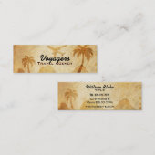 Cartes de visite maigres d'agence de voyages (Devant / Derrière)