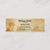 Cartes de visite maigres d'agence de voyages (Dos)