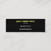 Cartes de visite maigres de cloison sèche (Dos)