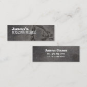 Cartes de visite maigres de excavation (Devant / Derrière)