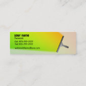 Cartes de visite maigres de nettoyage commercial (Dos)