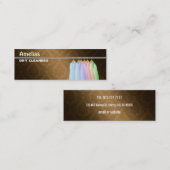 Cartes de visite maigres de nettoyeur à sec (Devant / Derrière)