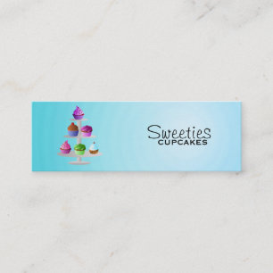 Cartes de visite maigres de petits gâteaux