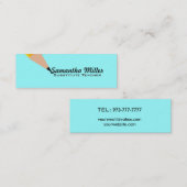 Cartes de visite maigres de professeur remplaçant (Devant / Derrière)