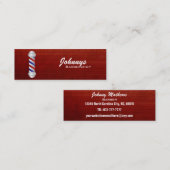 Cartes de visite maigres de salon de coiffure (Devant / Derrière)