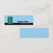 Cartes de visite maigres de toilettes portatives (Devant / Derrière)