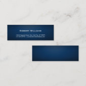 Cartes de visite maigres professionnels simples (Devant / Derrière)