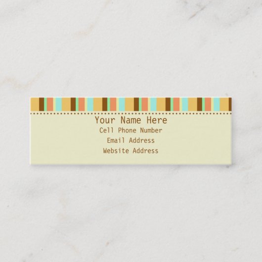 Cartes de visite maigres rebelles de profil (Devant)