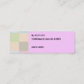 Cartes de visite maigres repassants de service (Dos)