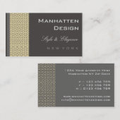 cartes de visite > Manhattan [charbon de bois] (Devant / Derrière)