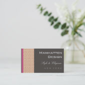 cartes de visite > Manhattan [musc rose] (Debout devant)