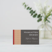 cartes de visite > Manhattan [rouge-foncé] (Debout devant)