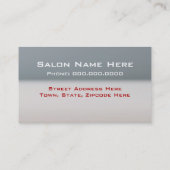 Cartes de visite manicuristes (Dos)