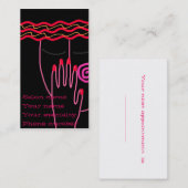 Cartes de visite manicuristes Abstraits (Devant / Derrière)