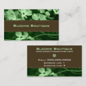 Cartes de visite mariage fleuristes (Devant / Derrière)