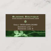 Cartes de visite mariage fleuristes (Dos)