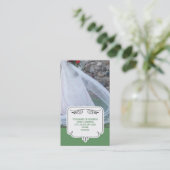 Cartes de visite mariages {Green} (Debout devant)