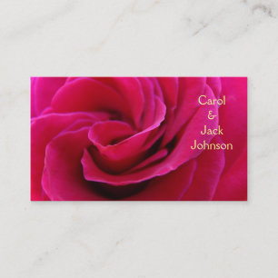 Cartes de visite Mariés Son Sa Nom Rose