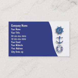 Cartes de visite marines