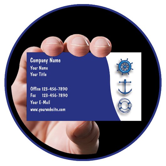 Cartes de visite marines
