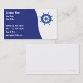 Cartes de visite marines (Devant / Derrière)