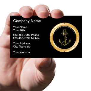 Cartes de visite marines nautiques classe