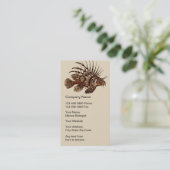 Cartes de visite marins de biologiste (Debout devant)