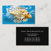 Cartes de visite marins de biologiste (Devant / Derrière)