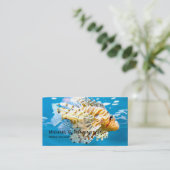 Cartes de visite marins de biologiste (Debout devant)