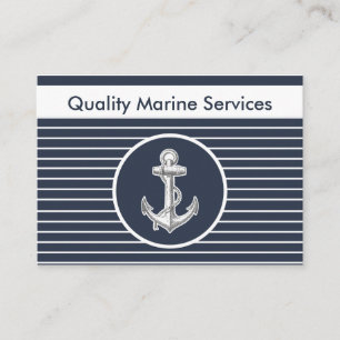 Cartes de visite maritimes nautiques