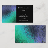 Cartes de visite martelés par Faux en métal (Devant / Derrière)