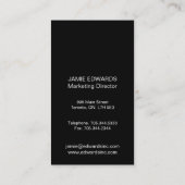 Cartes de visite masculins luisants (Dos)