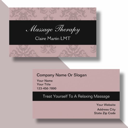 Cartes de visite Massage Moderne